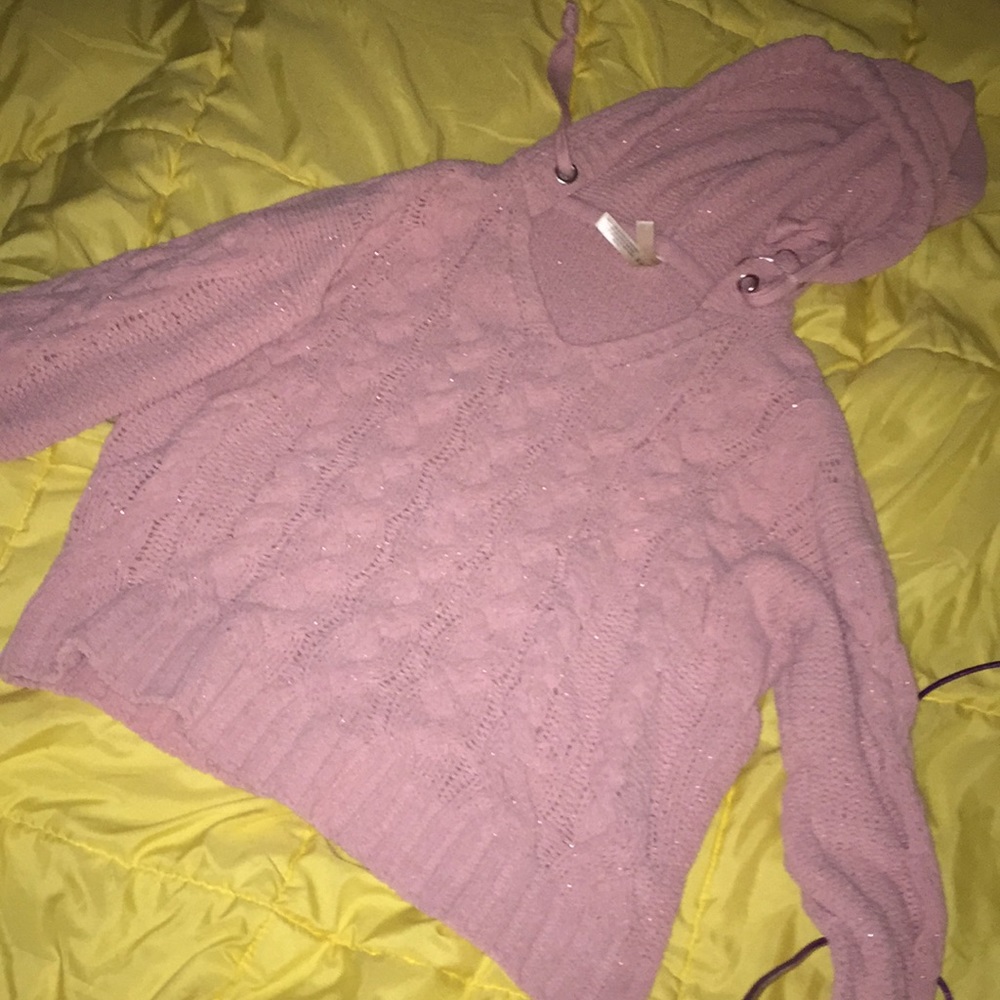 Pink sparkly sweater